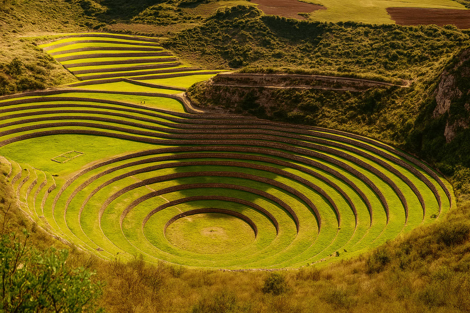 Circular agricultural terraces of Moray in the Sacred Valley